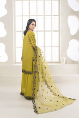 3-Piece Luxurious Embroidered Suit ready-to-wear