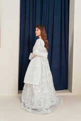 Organza Maxi Gown Style Fully Embroidered and Embellished Party Wear Dress
