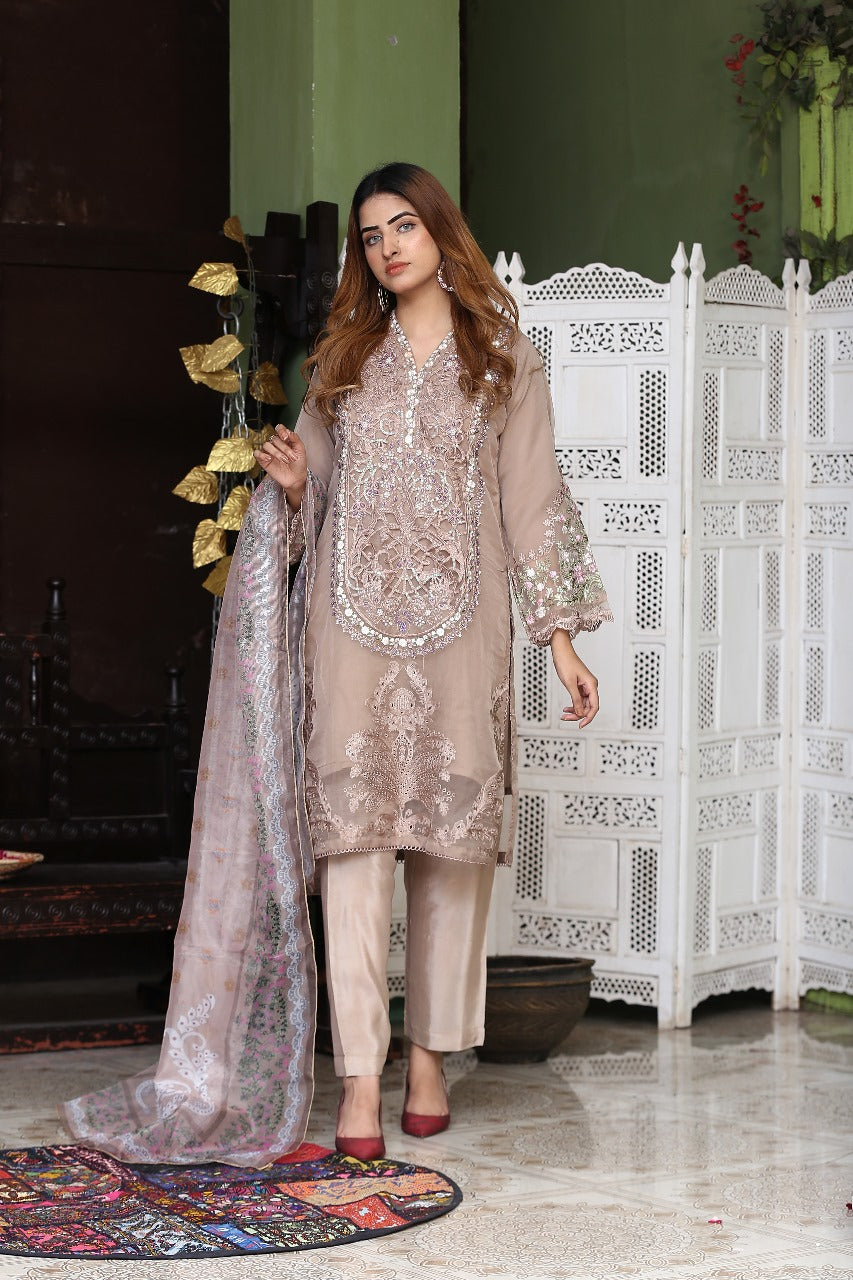 Heavy Embroidery with Stone Work